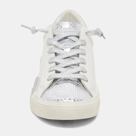 Dolce Vita-Zina sneaker- white/silver-size 8-NWT - Picture 6 of 13
